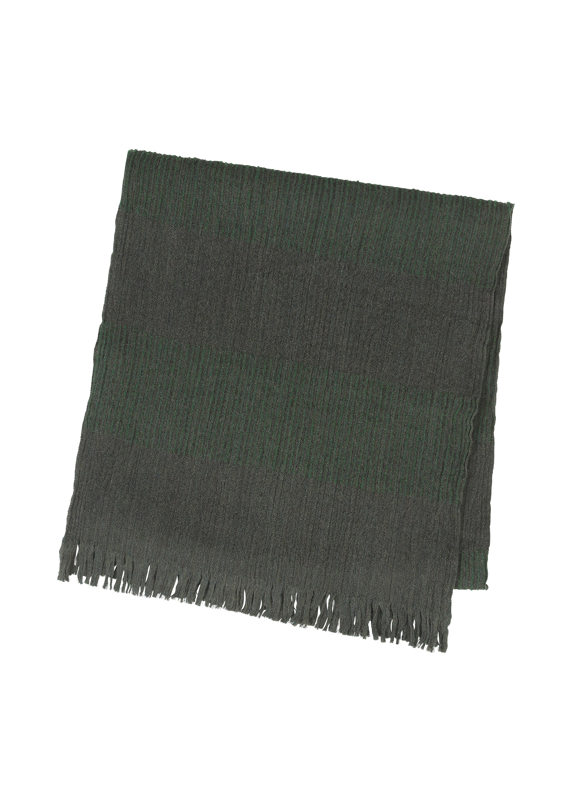 A product shot of the IM MEN WOOL TUCK STOLE stole in green (62).