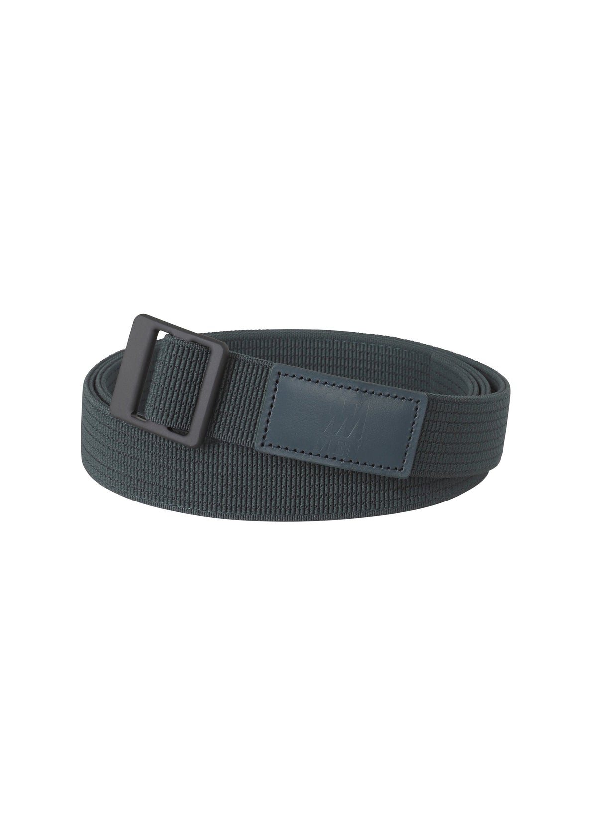 A product shot of the IM MEN FRICTION BELT belt in dark blue.