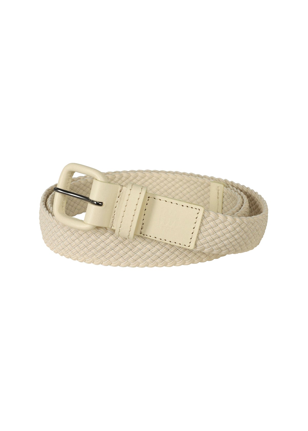 A product shot of the IM MEN STRETCH MESH BELT belt in off-white (02).