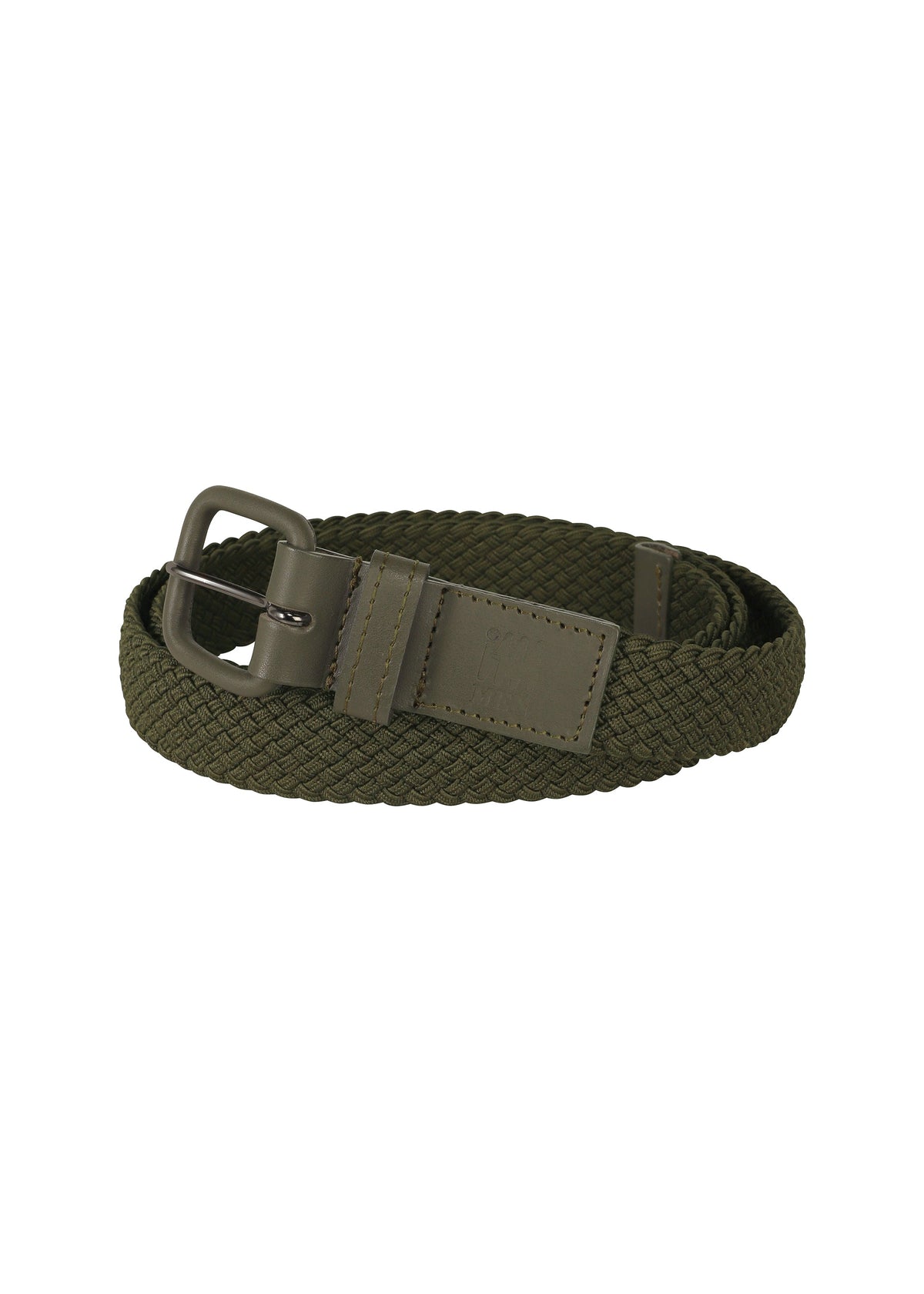 A product shot of the IM MEN STRETCH MESH BELT belt in khaki (65).
