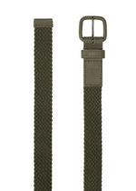 A detail shot of the IM MEN STRETCH MESH BELT belt.