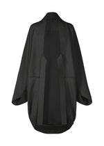 A product shot of the IM MEN FLY coat in black.