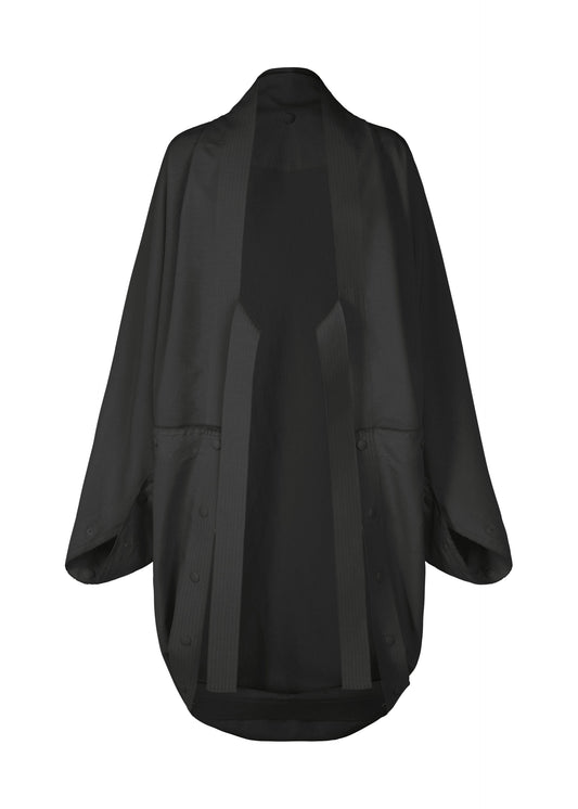 A product shot of the IM MEN FLY coat in black.