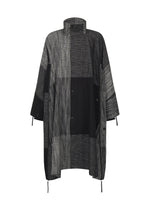 A product shot of the IM MEN KASURI coat in black (15).