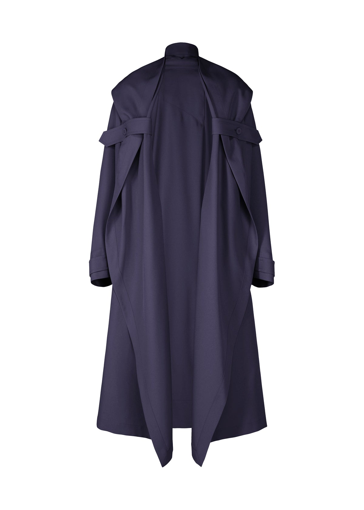 A product shot of the IM MEN COCOON coat in navy (75).