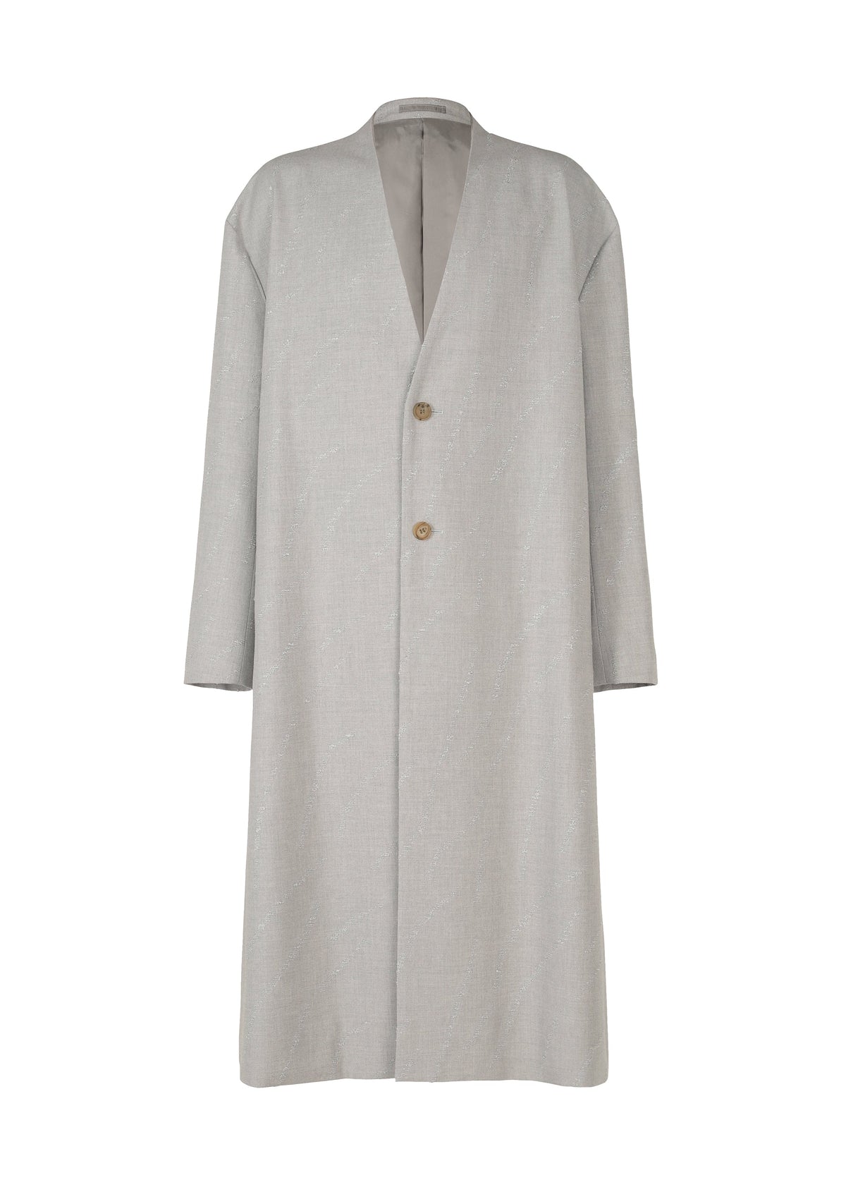 A product shot of the IM MEN FLY WOOL coat in grey (12).