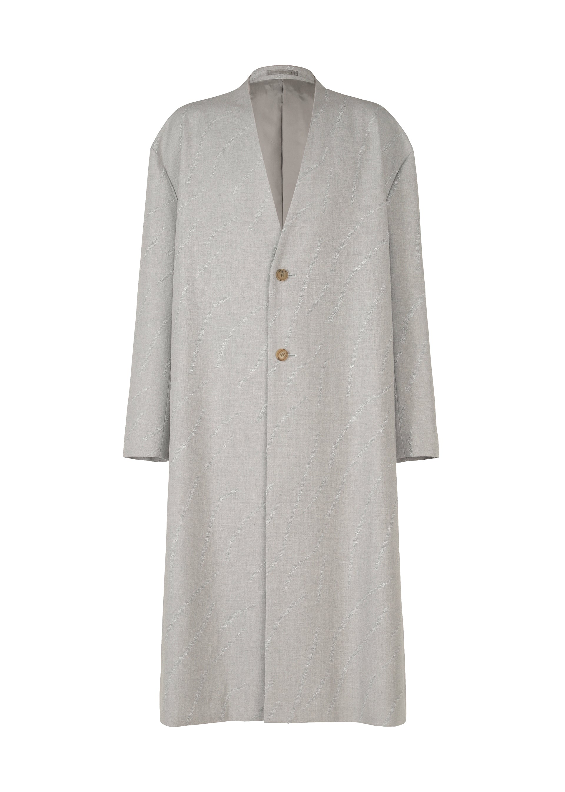 A product shot of the IM MEN FLY WOOL coat in grey (12).
