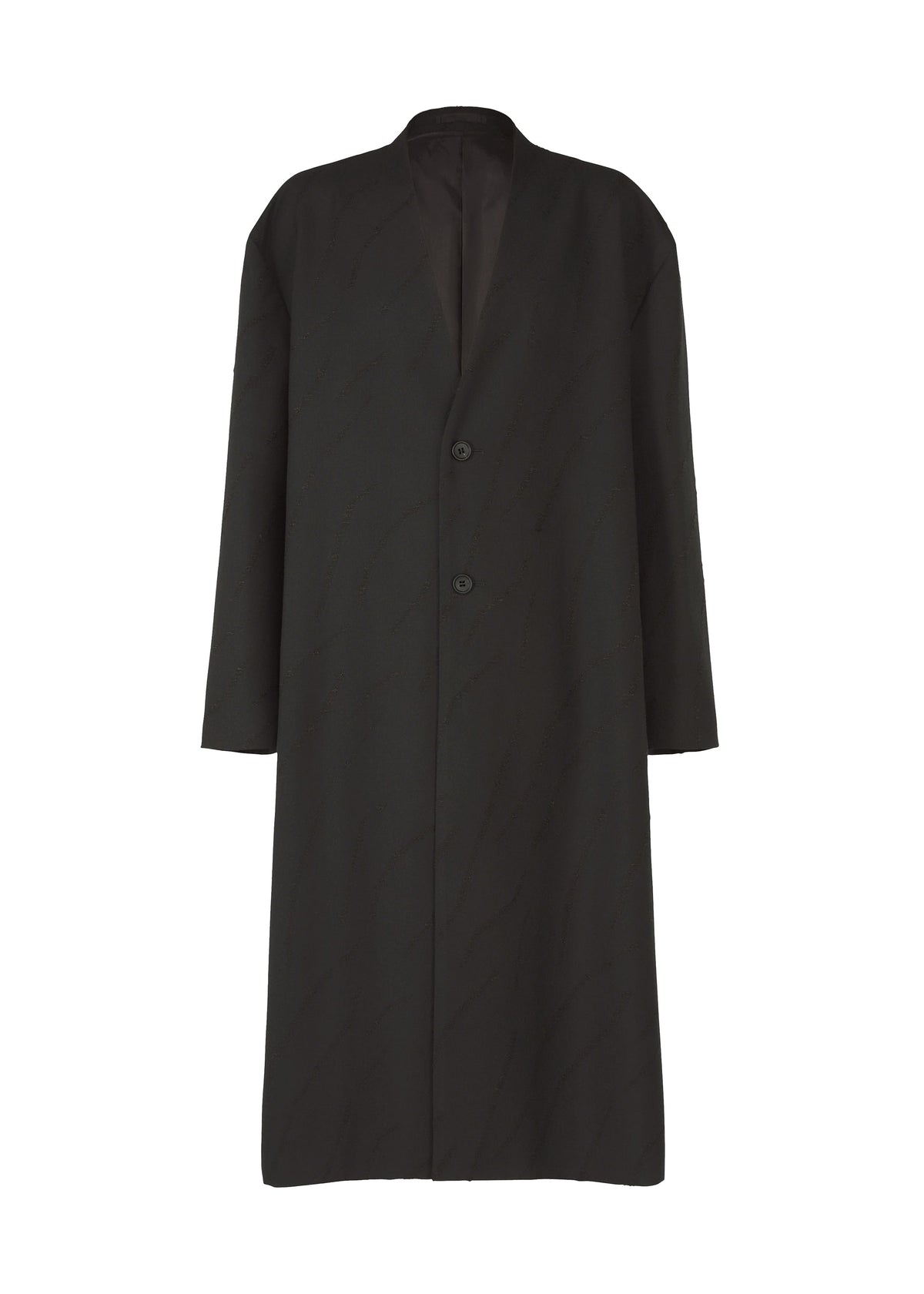 A product shot of the IM MEN FLY WOOL coat in black (15).