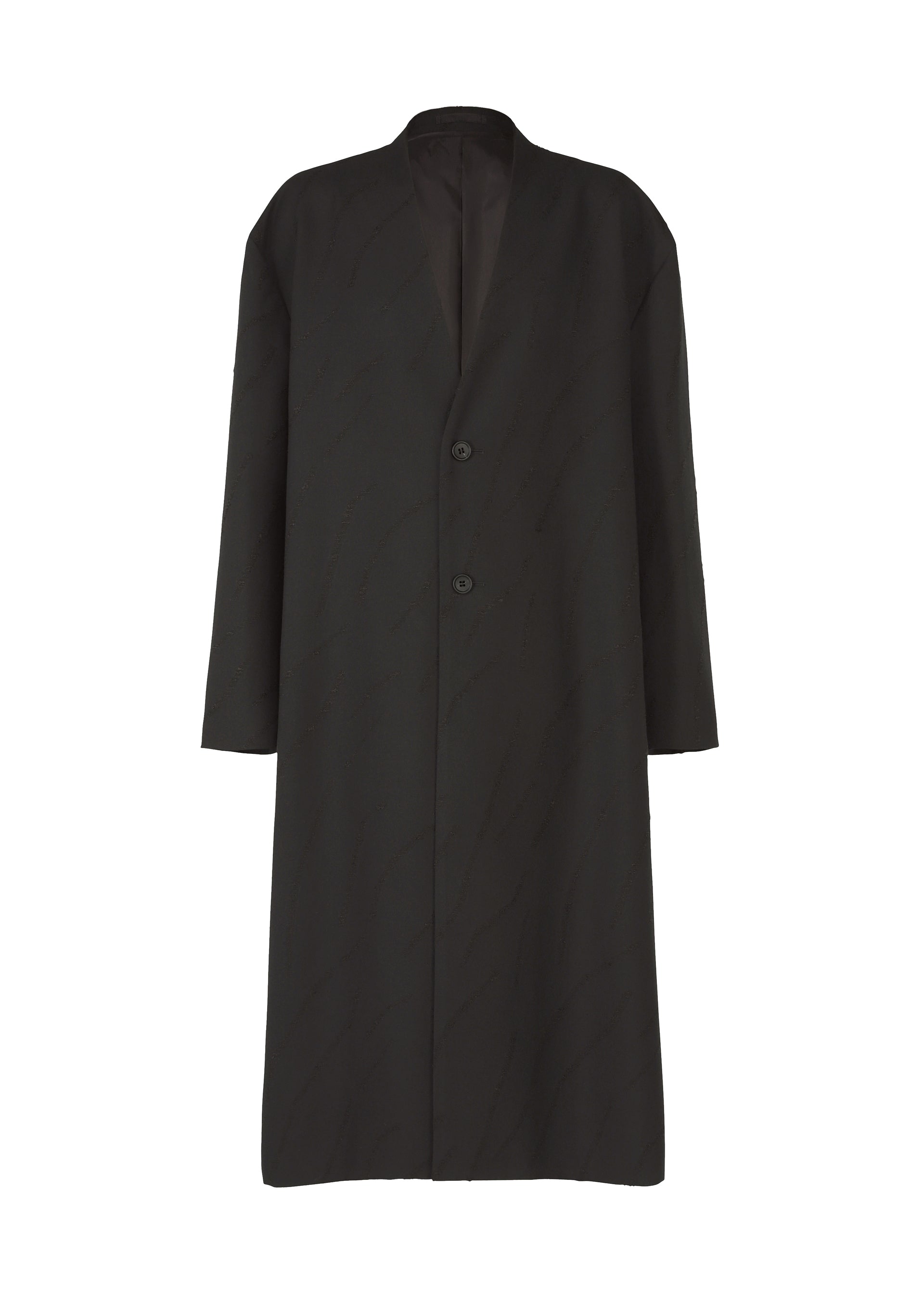 A product shot of the IM MEN FLY WOOL coat in black (15).