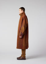 PAINTING JACQUARD Coat Orange