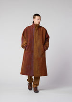 PAINTING JACQUARD Coat Orange