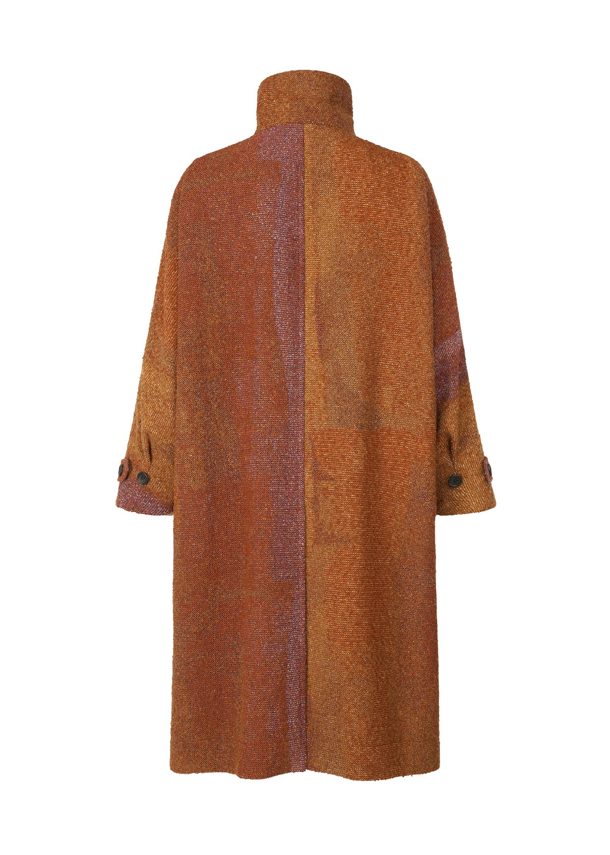 A detail shot of the IM MEN PAINTING JACQUARD coat.