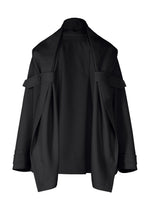 A product shot of the IM MEN COCOON jacket in black (15).