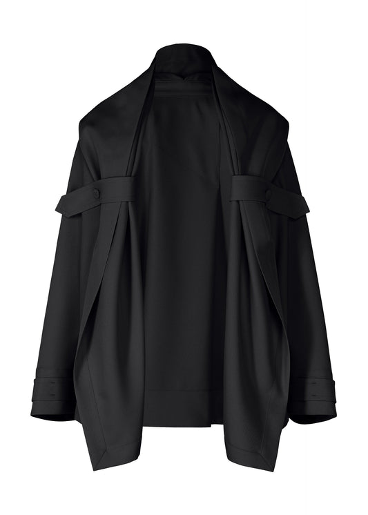 A product shot of the IM MEN COCOON jacket in black (15).