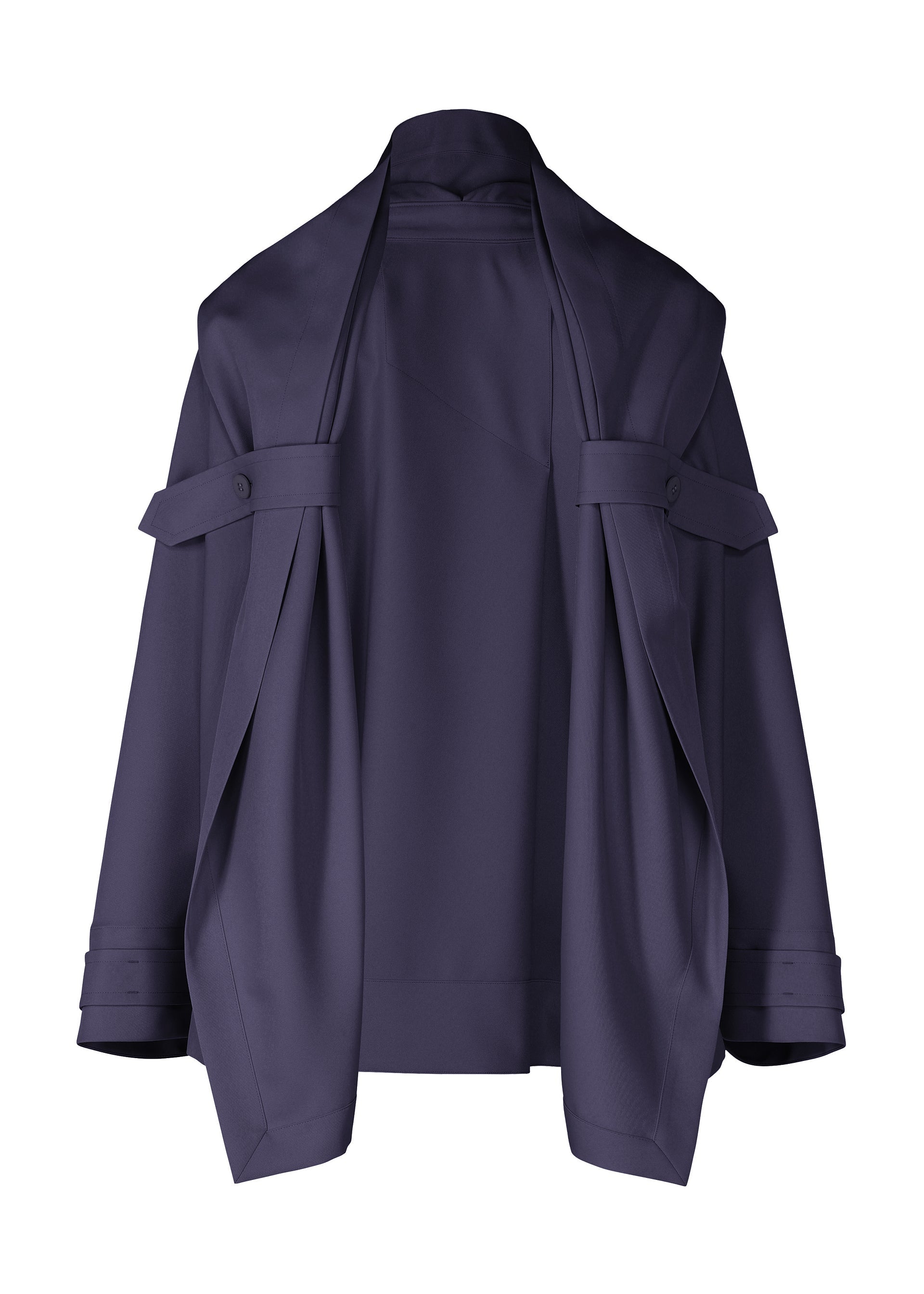 A product shot of the IM MEN COCOON jacket in navy (75).