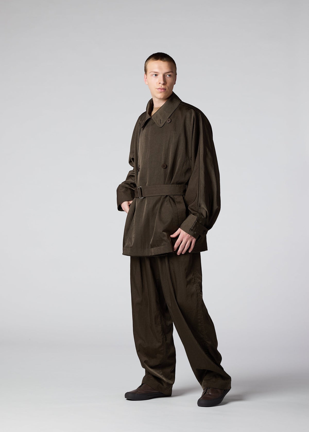 A model wears the IM MEN SWITCH jacket.