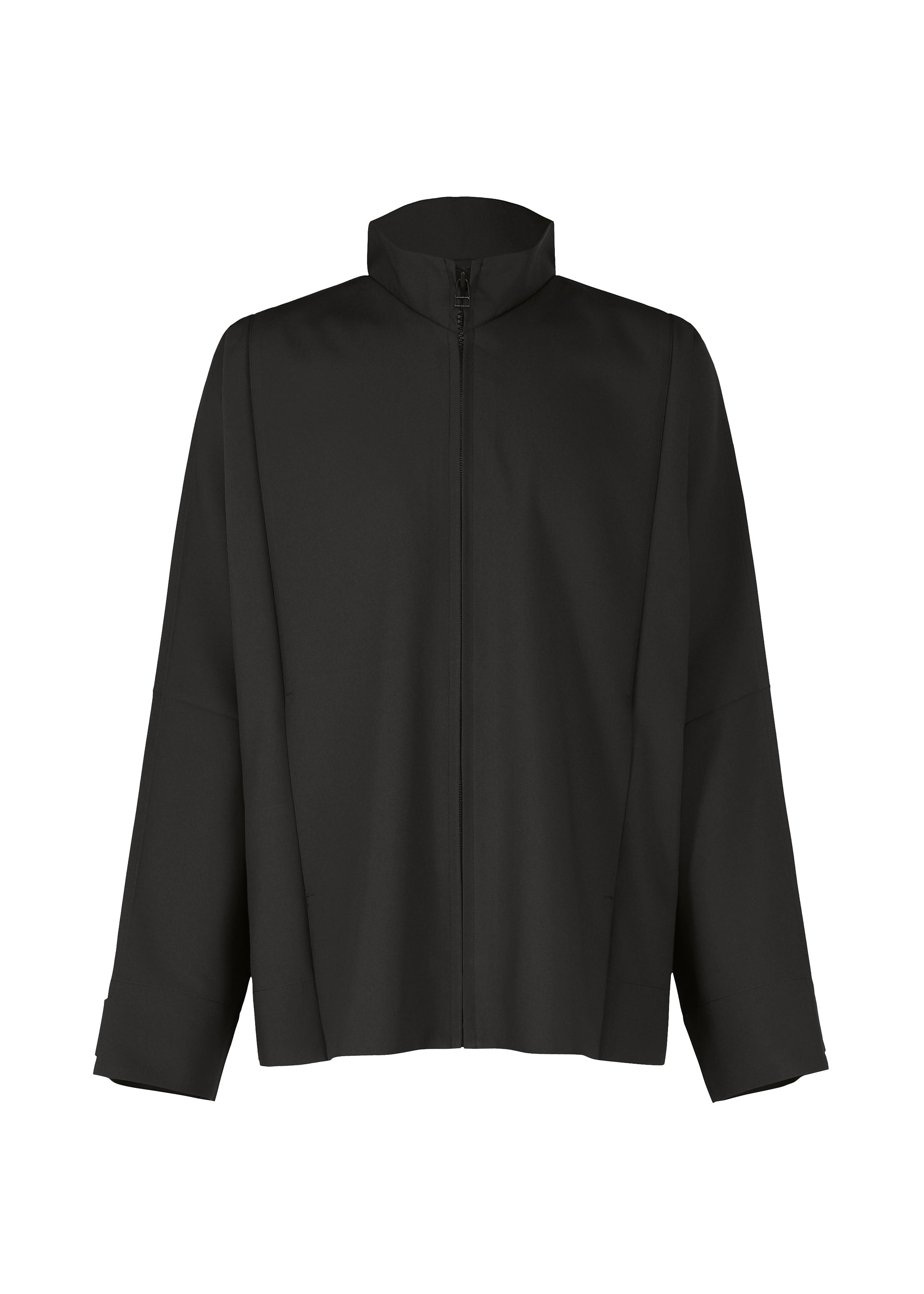 FLAT Blouson Jacket Black – The official ISSEY MIYAKE ONLINE STORE