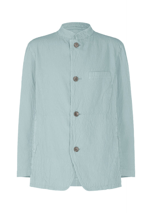 A product shot of the IM MEN SHRINK DYE jacket in light blue (70).