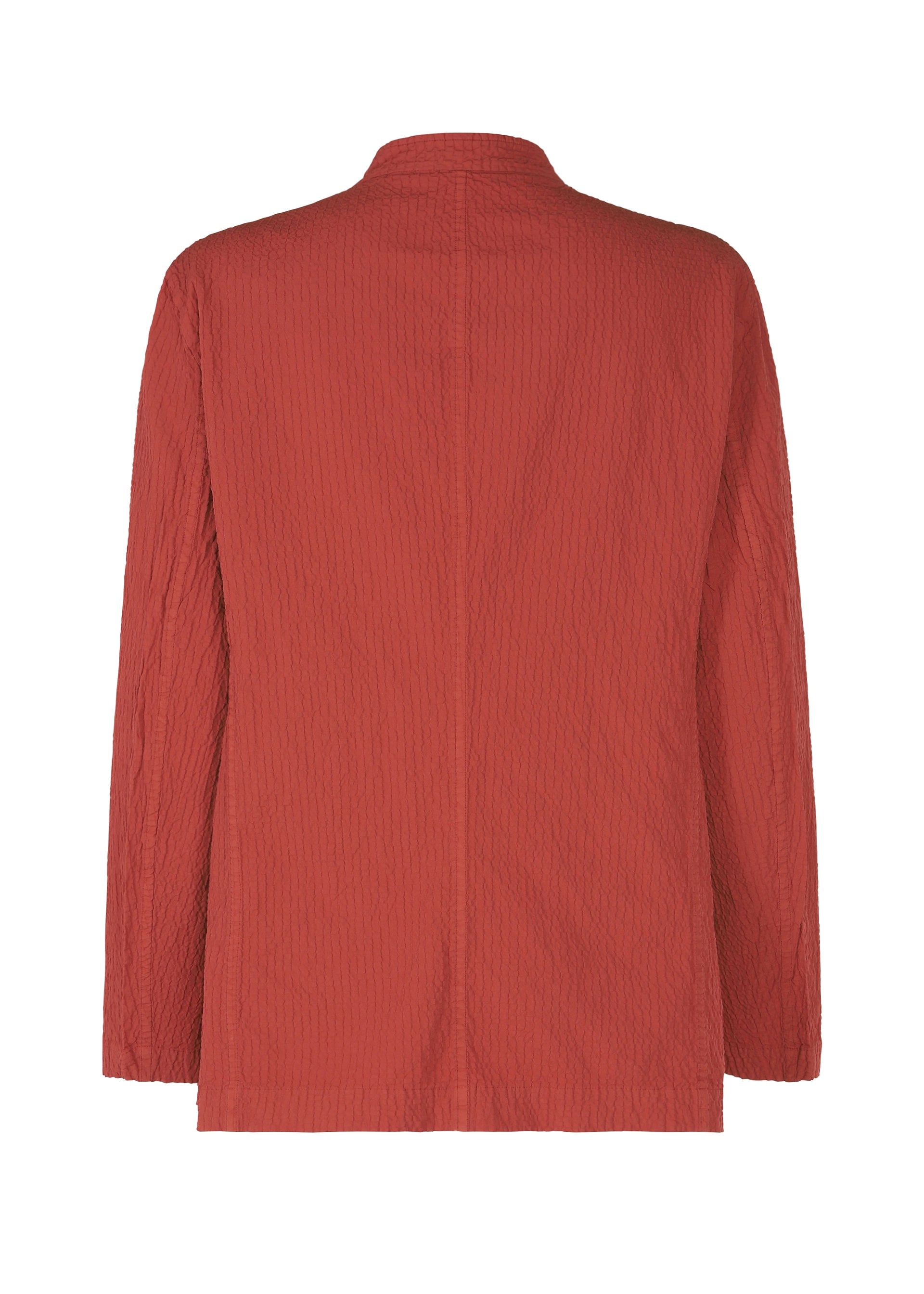 A detail shot of the IM MEN SHRINK DYE jacket.