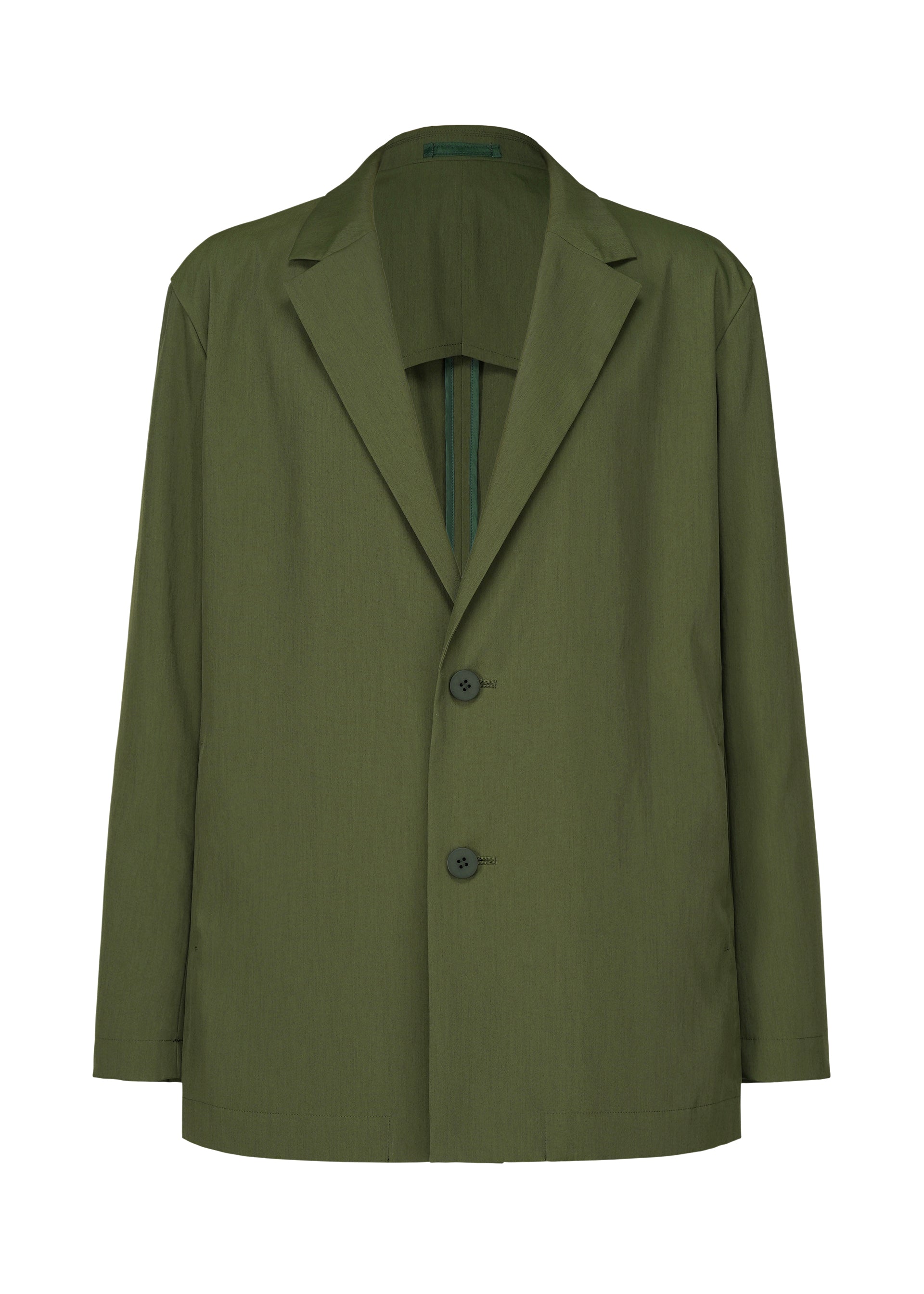 A product shot of the IM MEN AIR jacket in dark green.