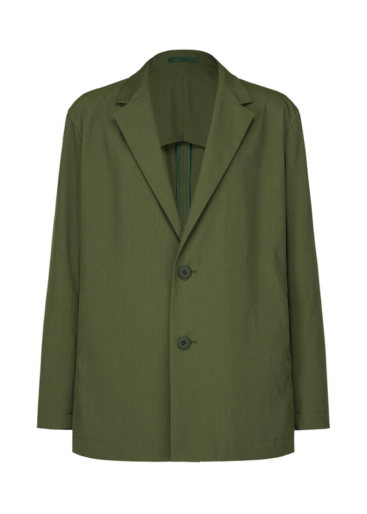 A product shot of the IM MEN AIR jacket in dark green.