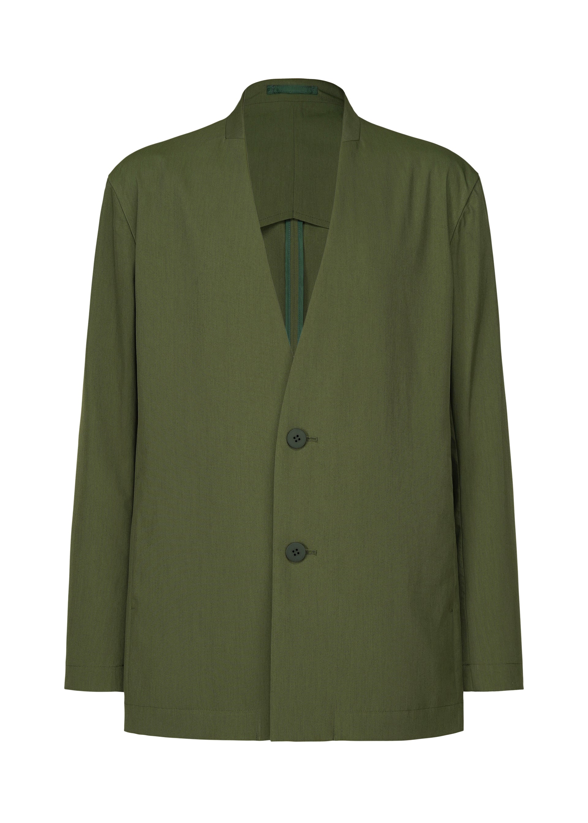 A product shot of the IM MEN AIR jacket in dark green.