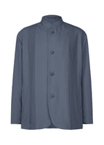 A product shot of the IM MEN AIR PLEATS jacket in navy (75).