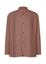 A product shot of the IM MEN AIR PLEATS jacket in purple (81).