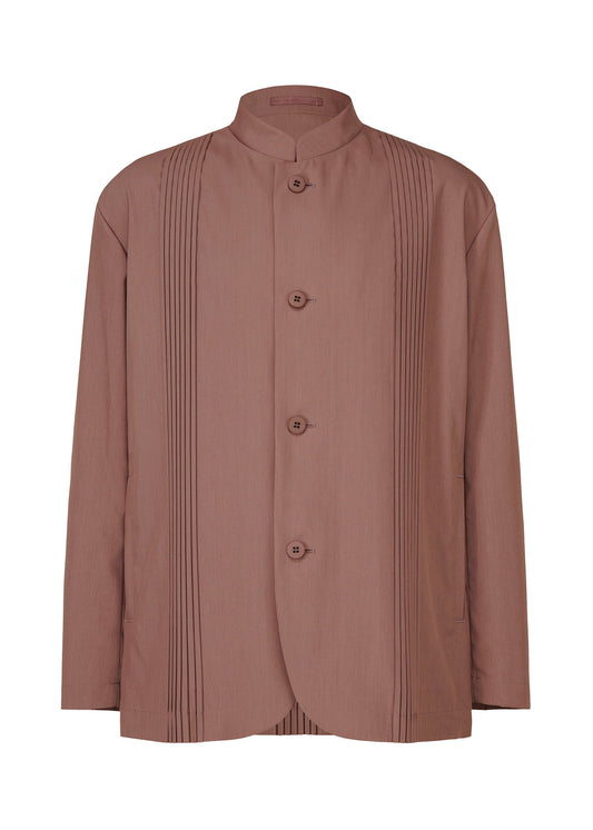A product shot of the IM MEN AIR PLEATS jacket in purple (81).