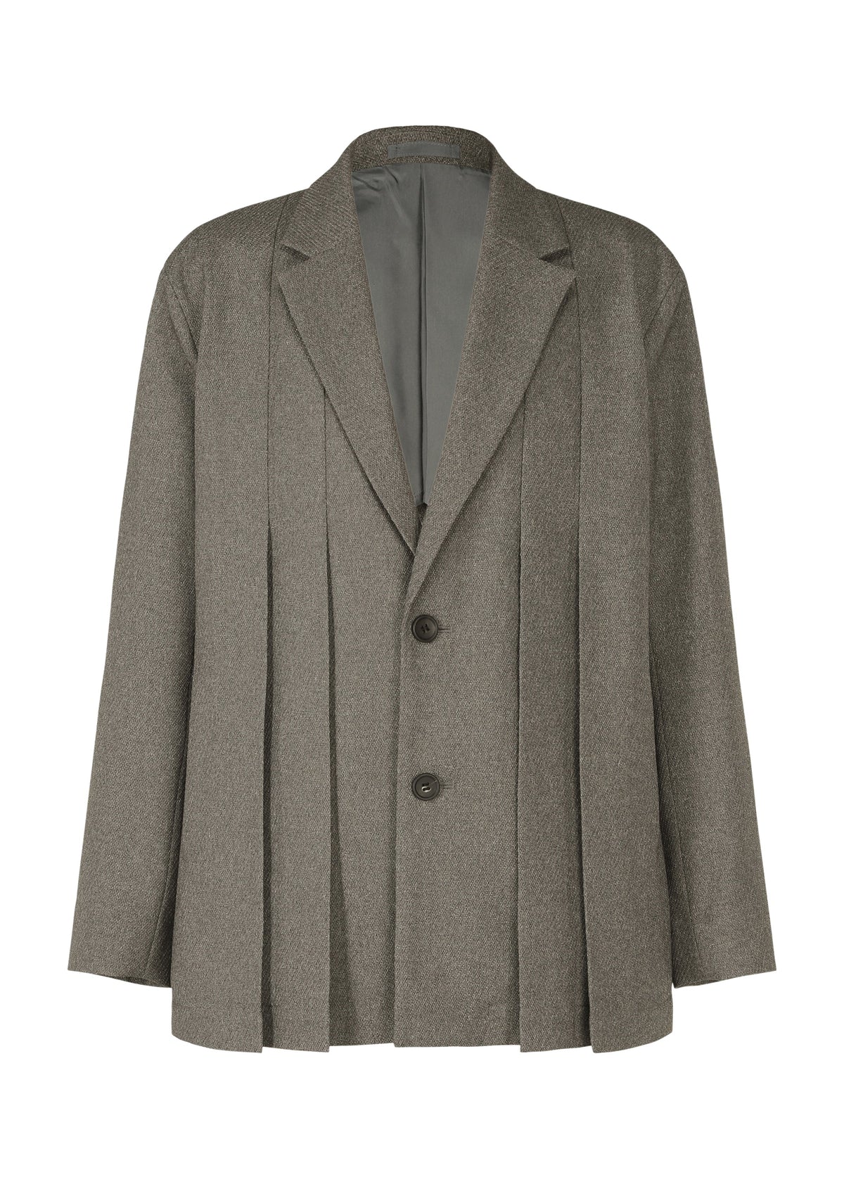 A product shot of the IM MEN WOOL LIKE TWEED jacket in grey (12).