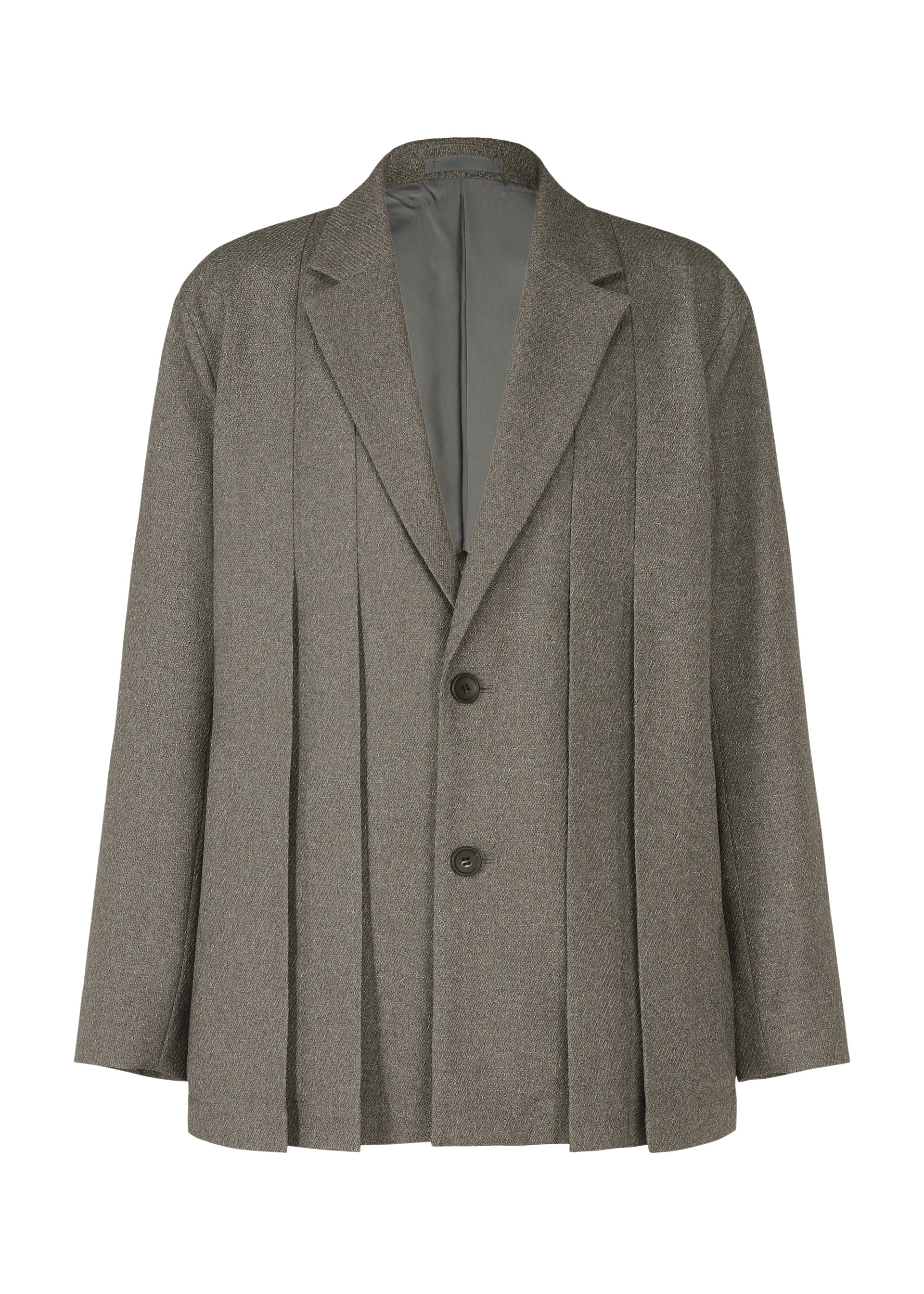 A product shot of the IM MEN WOOL LIKE TWEED jacket in grey (12).