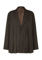 A product shot of the IM MEN WOOL LIKE TWEED jacket in dark brown (45).