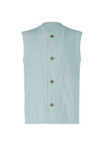 A product shot of the IM MEN SHRINK DYE vest in light blue (70).