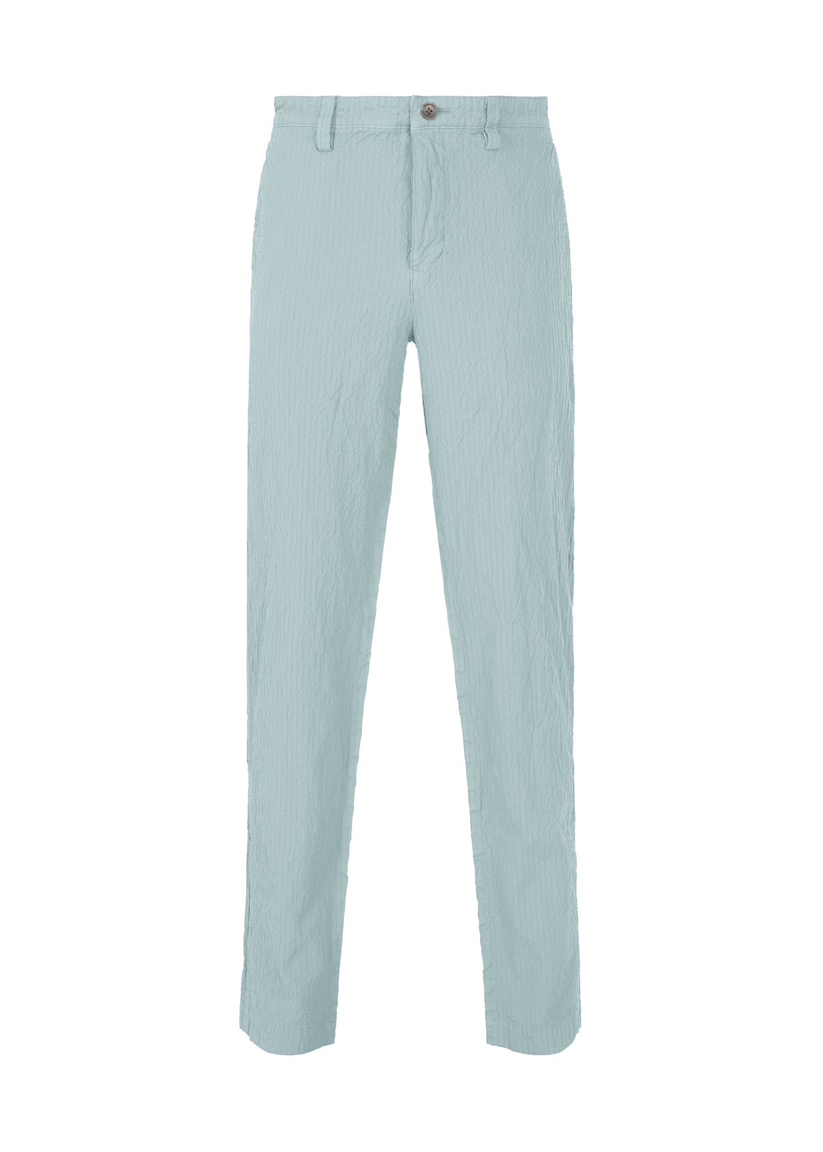A product shot of the IM MEN SHRINK DYE trousers in light blue (70).