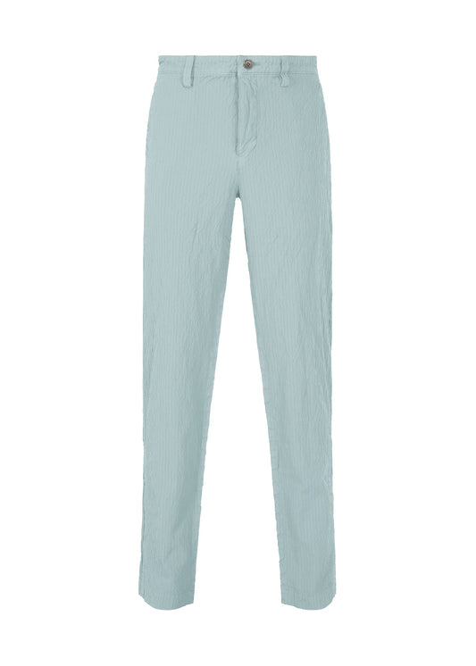 A product shot of the IM MEN SHRINK DYE trousers in light blue (70).