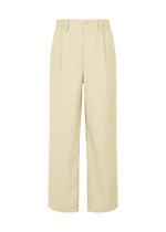 A product shot of the IM MEN AIR trousers in ivory.