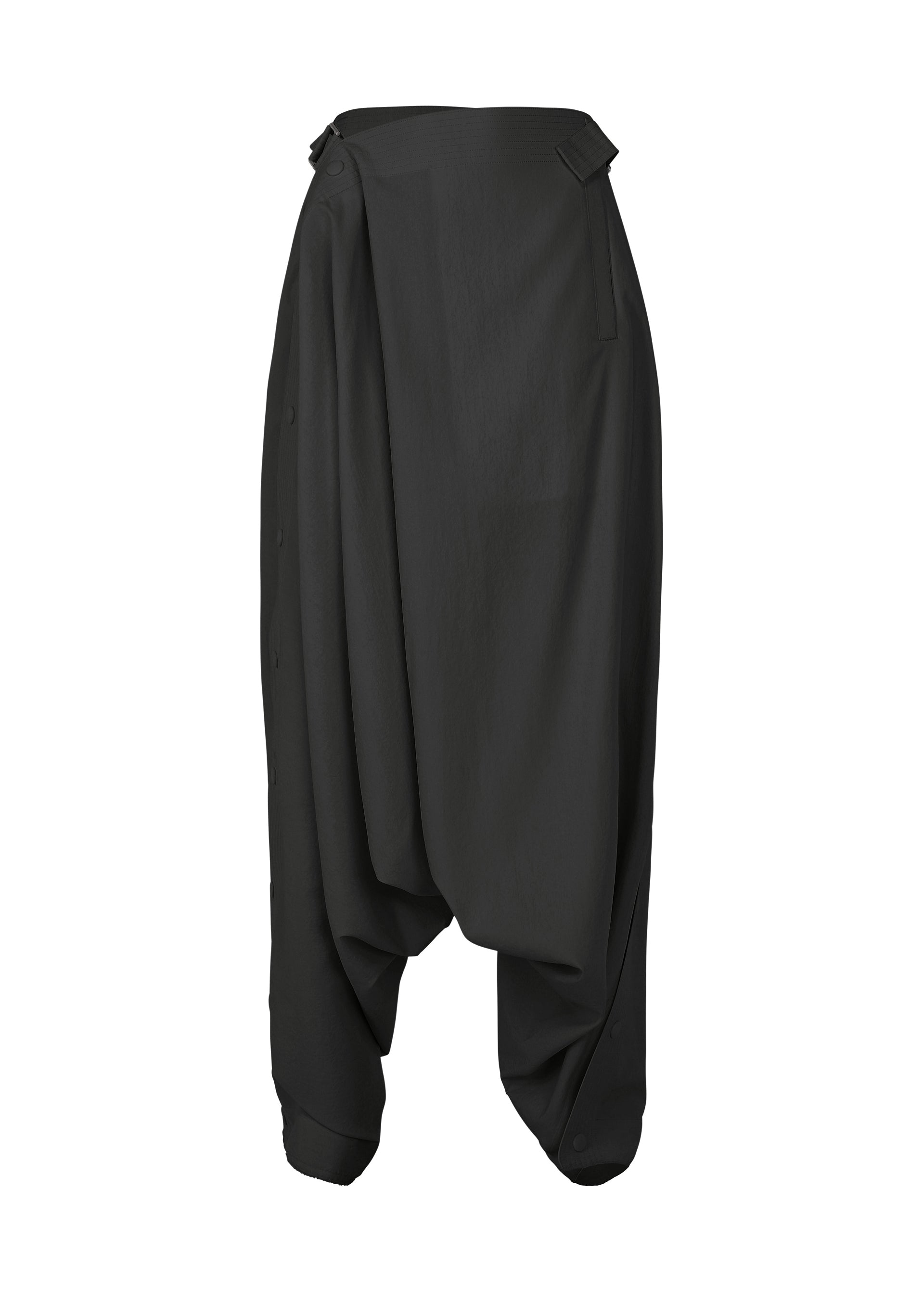 A product shot of the IM MEN FLY trousers in black.