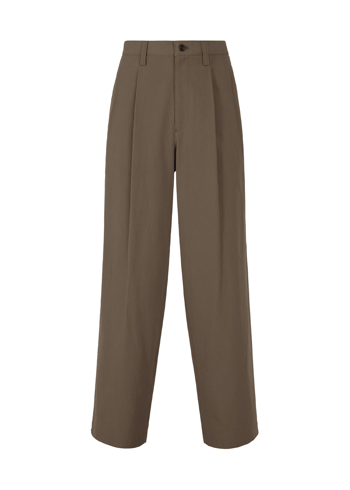 A product shot of the IM MEN NAVY BOTTOMS trousers in charcoal grey.