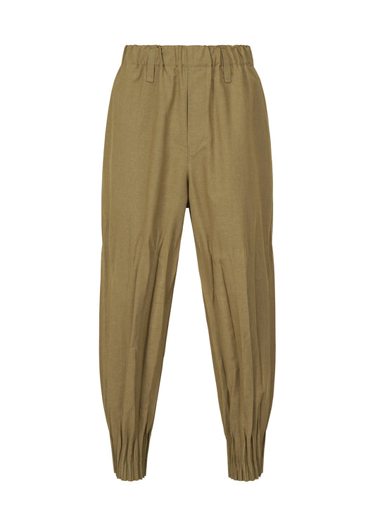 A product shot of the IM MEN WAFT trousers in khaki (65).