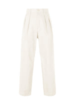 A product shot of the IM MEN LIGHT COTTON trousers in white (01).
