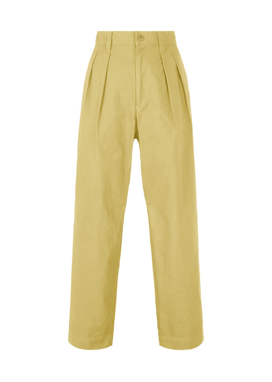 A product shot of the IM MEN LIGHT COTTON trousers in light yellow (51).