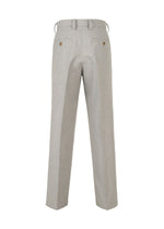 A detail shot of the IM MEN FLY WOOL trousers.