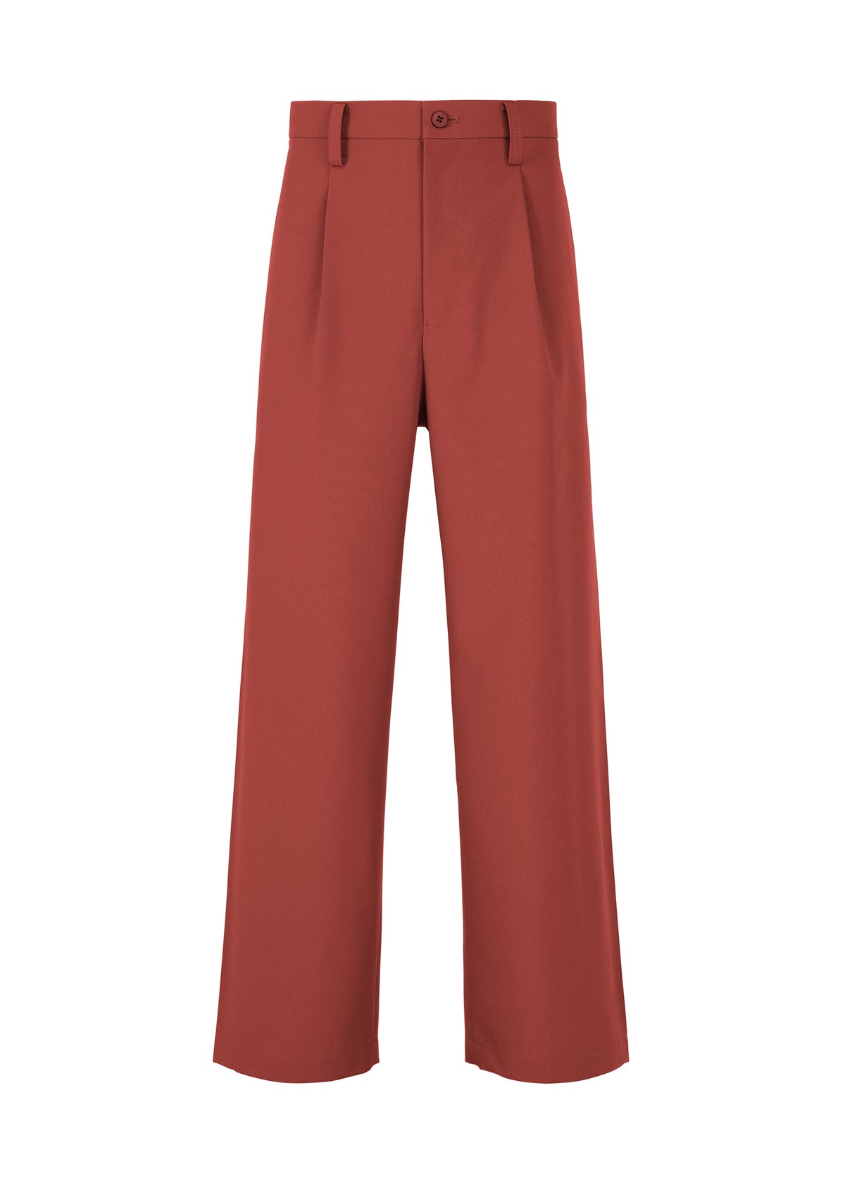 A product shot of the IM MEN WINGS trousers in dark red (25).