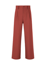 A product shot of the IM MEN WINGS trousers in dark red (25).