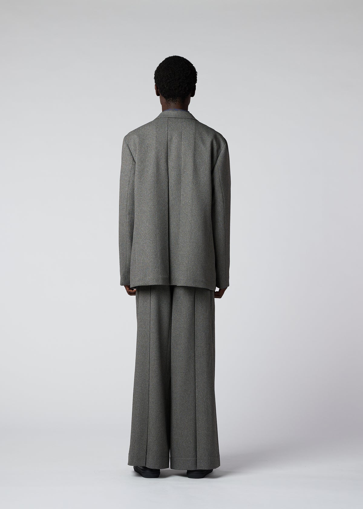 WOOL LIKE TWEED Trousers Grey