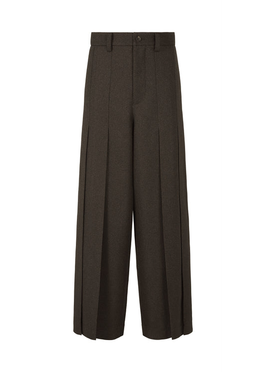 WOOL LIKE TWEED Trousers Dark Brown