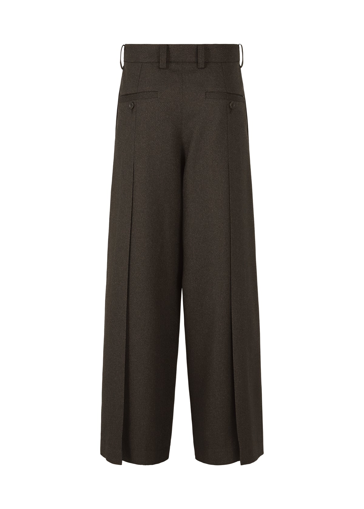 WOOL LIKE TWEED Trousers Dark Brown