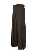 WOOL LIKE TWEED Trousers Dark Brown