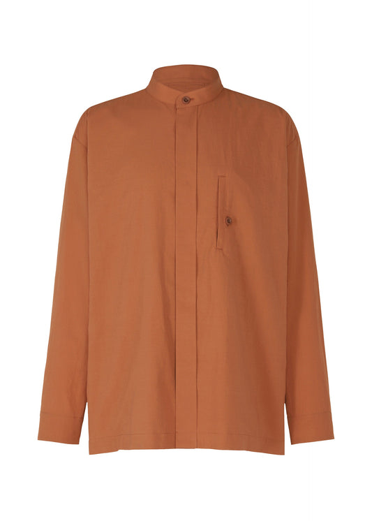 A product shot of the IM MEN WHITE SHIRT shirt in terracotta.