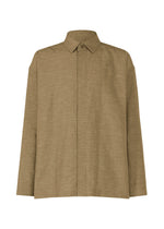 A product shot of the IM MEN HYBRID SHIRT shirt in khaki (65).